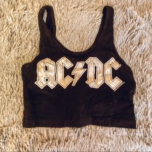 AC/DC Cropped Tank